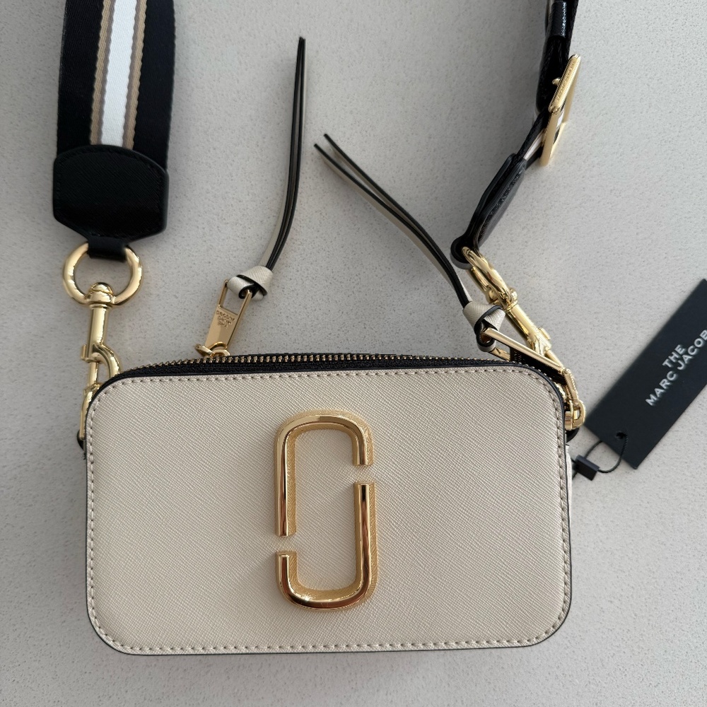 NWT Marc Jacobs The Snapshot Leather Camera Crossbody Bag Saffiano Leather - Picture 8 of 15